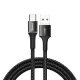 Baseus Halo Data Cable USB/USB- adat- és töltőkábel, LED fénnyel, 3A, 1m, fekete