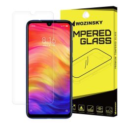   Wozinsky Xiaomi Redmi Note 7 kijelzővédő edzett üvegfólia (tempered glass) 9H keménységű (nem teljes kijelzős 2D sík üvegfólia), átlátszó