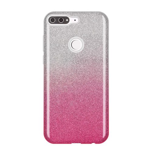 Wozinsky Glitter Case Shining Cover Huawei Y7 Prime (2018) hátlap, tok, rózsaszín