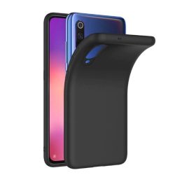 Xiaomi Mi 9 Soft Matt szilikon tok, fekete