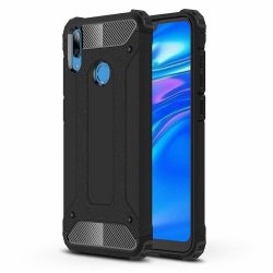   Hybrid Armor Tough Rugged Huawei Y6 (2019)/Huawei Y6S (2019) ütésálló hátlap, tok, fekete