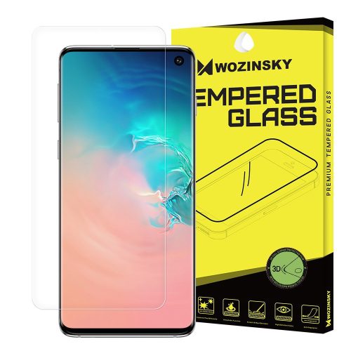 Wozinsky 3D Screen Protector Film Samsung Galaxy S10 3D teljes kijelzős védőfólia, ujjlenyomatbarát, átlátszó