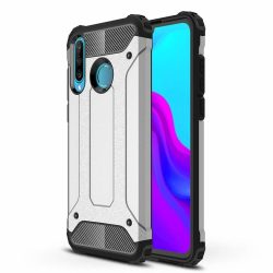   Hybrid Armor Tough Rugged Huawei P30 Lite ütésálló hátlap, tok, ezüst