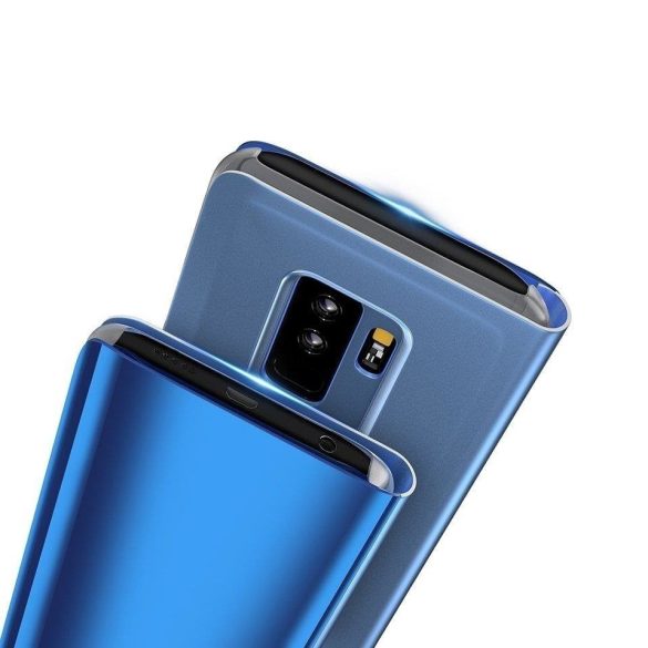 Clear View Case cover Samsung Galaxy A70 oldalra nyíló tok, kék