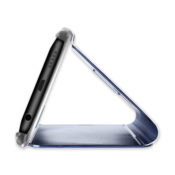 Clear View Case cover Samsung Galaxy A40 oldalra nyíló tok, fekete