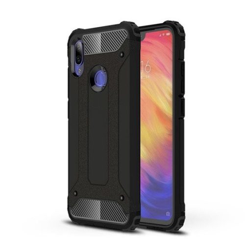 Hybrid Armor Tough Rugged Xiaomi Redmi 7 ütésálló hátlap, tok, fekete