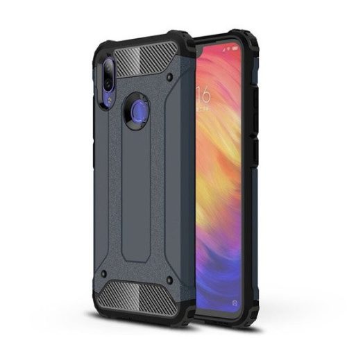 Hybrid Armor Tough Rugged Xiaomi Redmi 7 ütésálló hátlap, tok, sötétkék