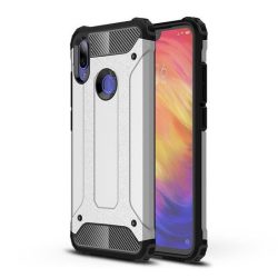   Hybrid Armor Tough Rugged Xiaomi Redmi 7 ütésálló hátlap, tok, ezüst