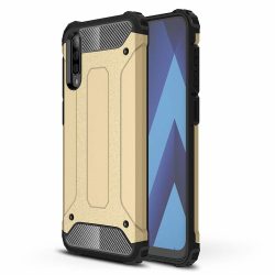   Hybrid Armor Tough Rugged Samsung Galaxy A70 ütésálló hátlap, tok, arany