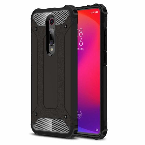 Hybrid Armor Tough Rugged Xiaomi Mi 9T Pro/Mi 9T ütésálló hátlap, tok, fekete