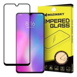   Wozinsky Xiaomi Mi 9 Lite/Mi CC9 Glass Screen 5D Full Glue teljes kijelzős edzett üvegfólia (tempered glass), 9H keménységű, tokbarát, fekete