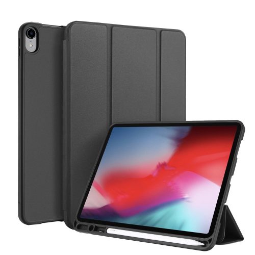 Dux Ducis Osom Series iPad Pro 11 (2018) oldalra nyíló TPU smart tok, fekete