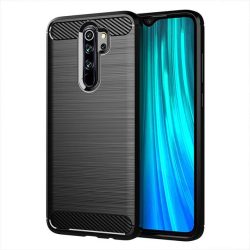   Carbon Case Flexible Xiaomi Redmi Note 8 Pro hátlap, tok, fekete