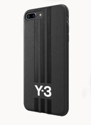 Adidas Y-3 Moulded Case 2 iPhone 6 Plus/6S Plus/7 Plus/8 Plus eredeti bőr, hátlap, tok, fekete