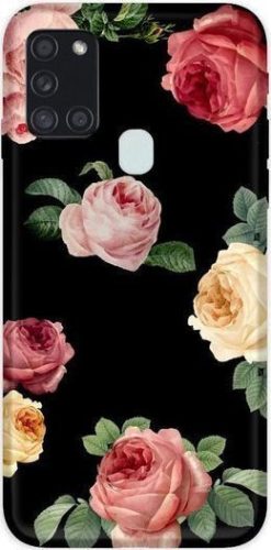 Casegadget Samsung Galaxy A71 5G rózsák mintás, hátlap, tok, színes