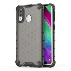   Samsung Galaxy A40 Honeycomb Case ütésálló hátlap, tok, fekete