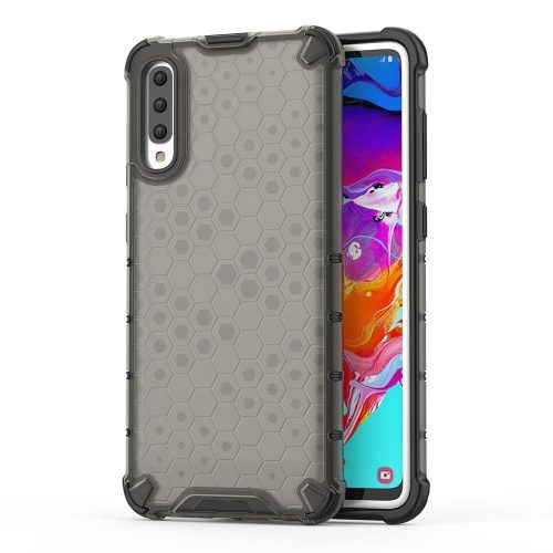 Honeycomb Case Samsung Galaxy A70 ütésálló hátlap, tok, fekete