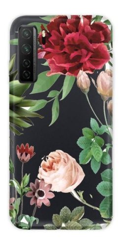 Casegadget Huawei P40 Lite 5G/Nova 7 SE ózsa 2 mintás tok, hátlap, színes