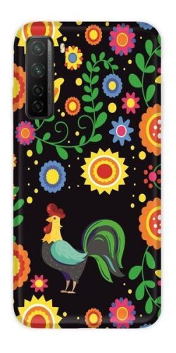 Casegadget Huawei P40 Lite 5G/Nova 7 SE kakas 2 mintás tok, hátlap, színes