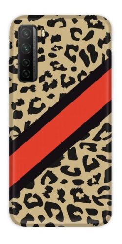 Casegadget Huawei P40 Lite 5G/Nova 7 SE párduc mintás tok, hátlap, színes