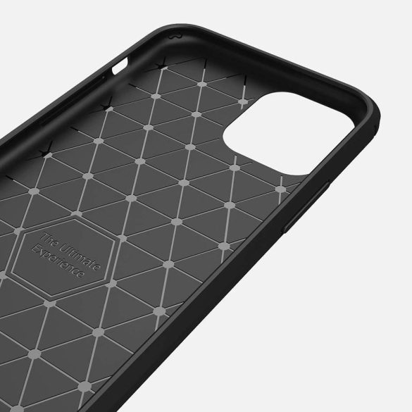 Carbon Case Flexible iPhone 11 hátlap, tok, sötétkék