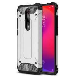   Hybrid Armor Tough Rugged Xiaomi Redmi 8 ütésálló hátlap, tok, ezüst