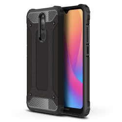   Hybrid Armor Tough Rugged Xiaomi Redmi 8 ütésálló hátlap, tok, fekete