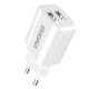 Dudao Travel Wall Charger hálózati töltő adapter 5V/2.4A, 2xUSB, fehér