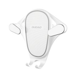   Dudao Gravity Car Mount Air Vent univerzális autós telefon tartó, automata, 4-6,5 colos eszközökre, fehér