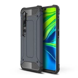   Hybrid Armor Tough Rugged Xiaomi Mi Note 10/Mi Note 10 Pro/Mi CC9 Pro ütésálló hátlap, tok, sötétkék