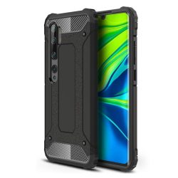   Hybrid Armor Tough Rugged Xiaomi Mi Note 10/Mi Note 10 Pro/Mi CC9 Pro ütésálló hátlap, tok, fekete