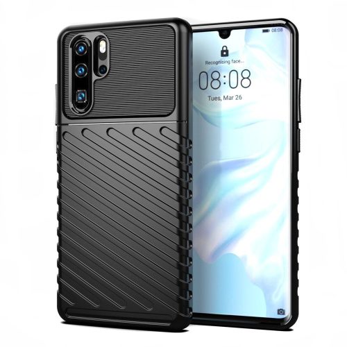 Armored Thunder Huawei P30 Pro ütésálló hátlap, tok, fekete