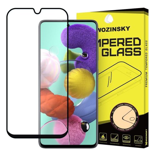 Wozinsky Glass Screen 5D Full Glue Samsung Samsung Galaxy A71/Note 10 Lite teljes kijelzős edzett üvegfólia, 9H keménységű, tokbarát, fekete