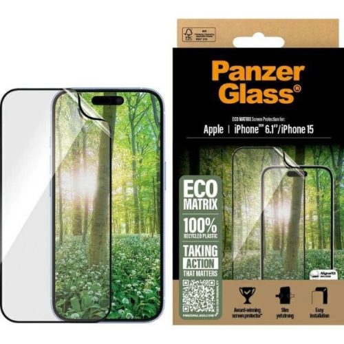 PanzerGlass MATRIX Screen Protector iPhone 16 6.1" Ultra-Wide Fit 2869