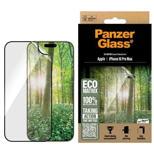 PanzerGlass MATRIX Screen Protector iPhone 16 Pro Max 6.9" Ultra-Wide Fit 2872