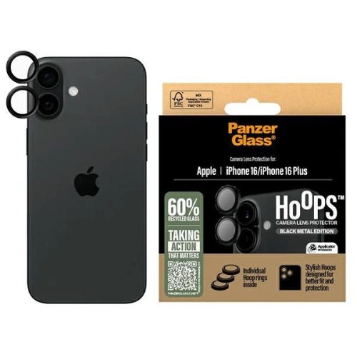 PanzerGlass Hoops Lens Protector iPhone 16 6.1" / 16 Plus 6.7" 1283