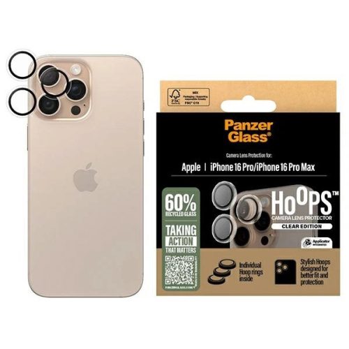 PanzerGlass Hoops átlátszó Lens Protector iPhone 16 Pro 6.3" / 16 Pro Max 6.9" 1286