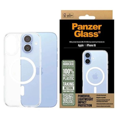 PanzerGlass HardCase iPhone 16 6.1" tok, fehér MagSafe 1291