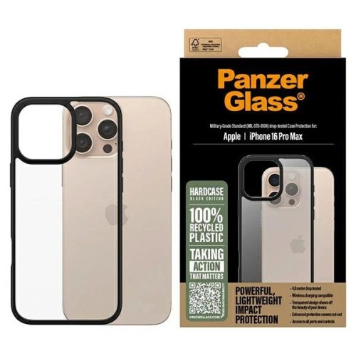 PanzerGlass HardCase iPhone 16 Pro Max 6.9" tok, fekete 1298