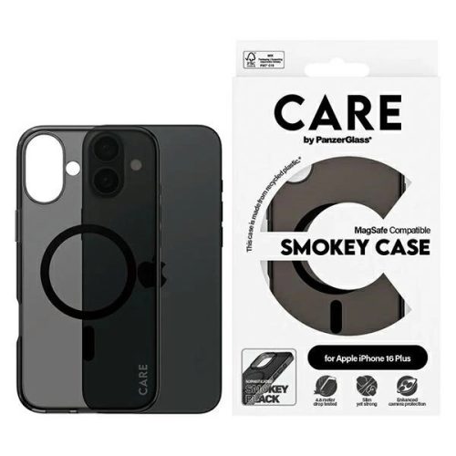 CARE by PanzerGlass Flagship Case iPhone 16 Plus 6.7" MagSafe tok, szürke 1351