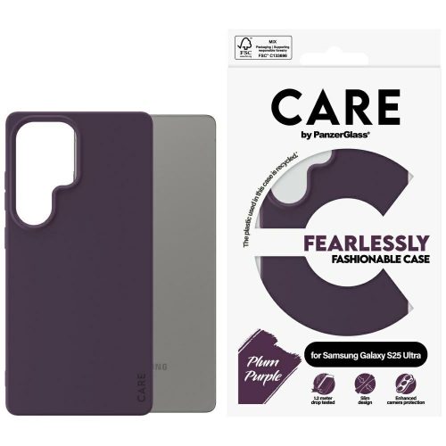 CARE by PanzerGlass Fashion Samsung Galaxy S25 Ultra tok, lila