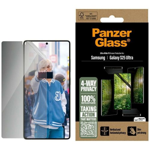 PanzerGlass Eco Matrix Ultra-Wide Fit Samsung Galaxy S25 Ultra edzett üvegfólia