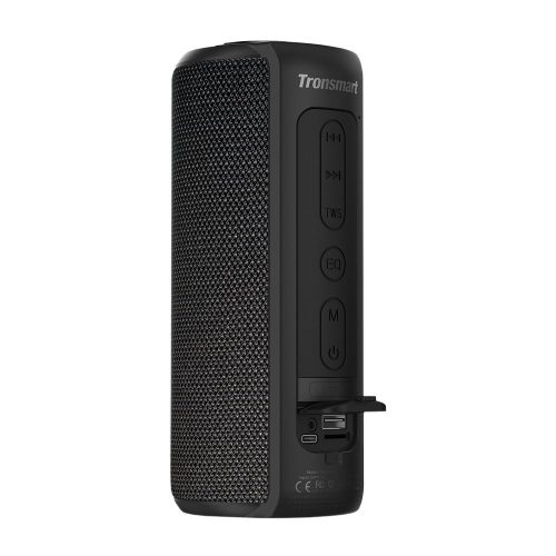 Tronsmart T6 Plus Bluetooth 5.0, Speaker, hordozható hangszóró, víz, por, és cseppálló, 40W, fekete