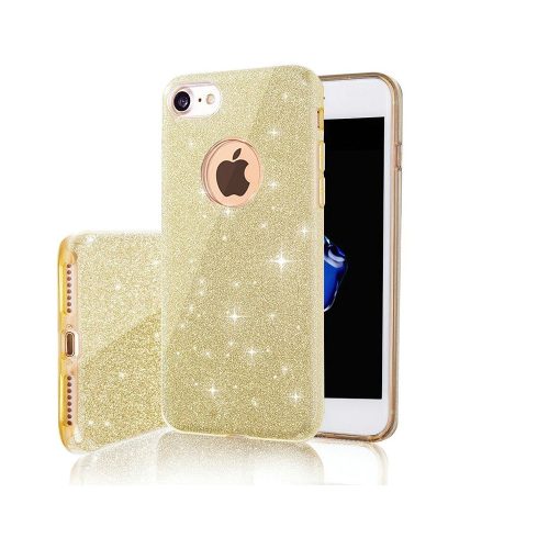 Glitter 3in1 tok iPhone 14 6,1", arany