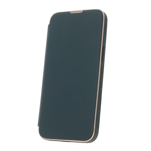 Smart Gold Frame Mag MagSafe oldalra nyíló tok iPhone 14 Pro 6,1", zöld