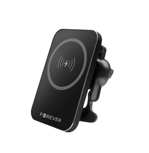 Forever car holder for air vent MACH-100 magnetic with wireless charging black 15W