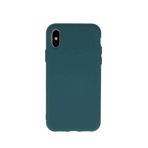 Silicone Case hátlap, tok iPhone 11, zöld