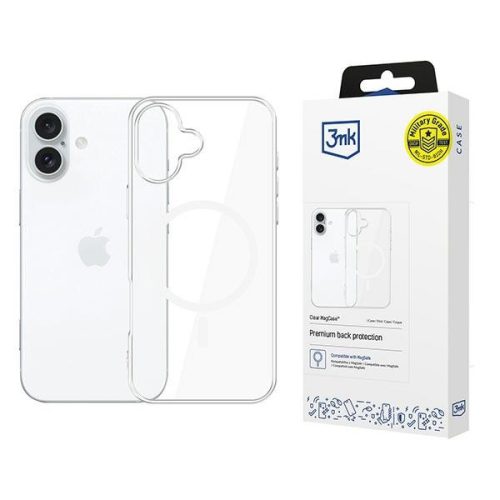 3MK Clear MagCase iPhone 16 tok, átlátszó