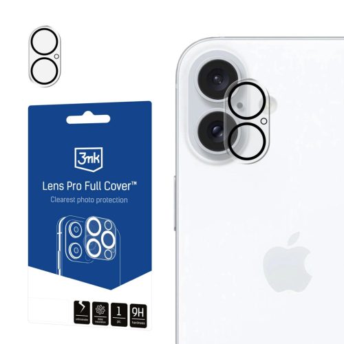 3mk Lens Pro Full Cover Camera Protector iPhone 16 / 16 Plus