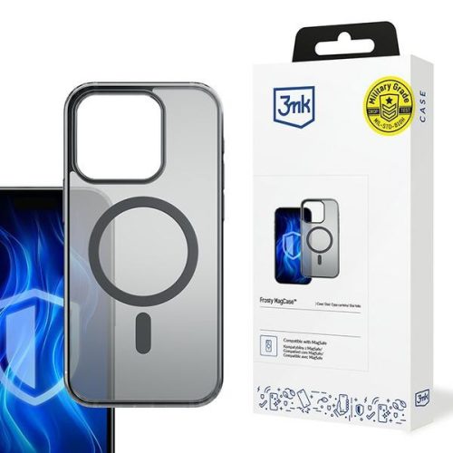 3MK Frosty MagCase iPhone 16 Pro Max tok, fekete